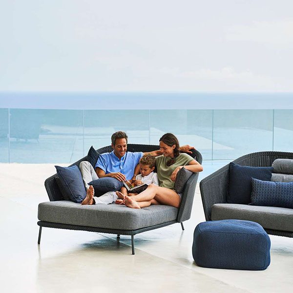 Коллекция уличной мебели MEGA от фабрики CANE-LINE (Дания), фото 3 Купить уличную мебель CANE-LINE на 7garden.ru